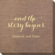 And the Story Begins Bamboo Luxe Napkins Image 2 of 2